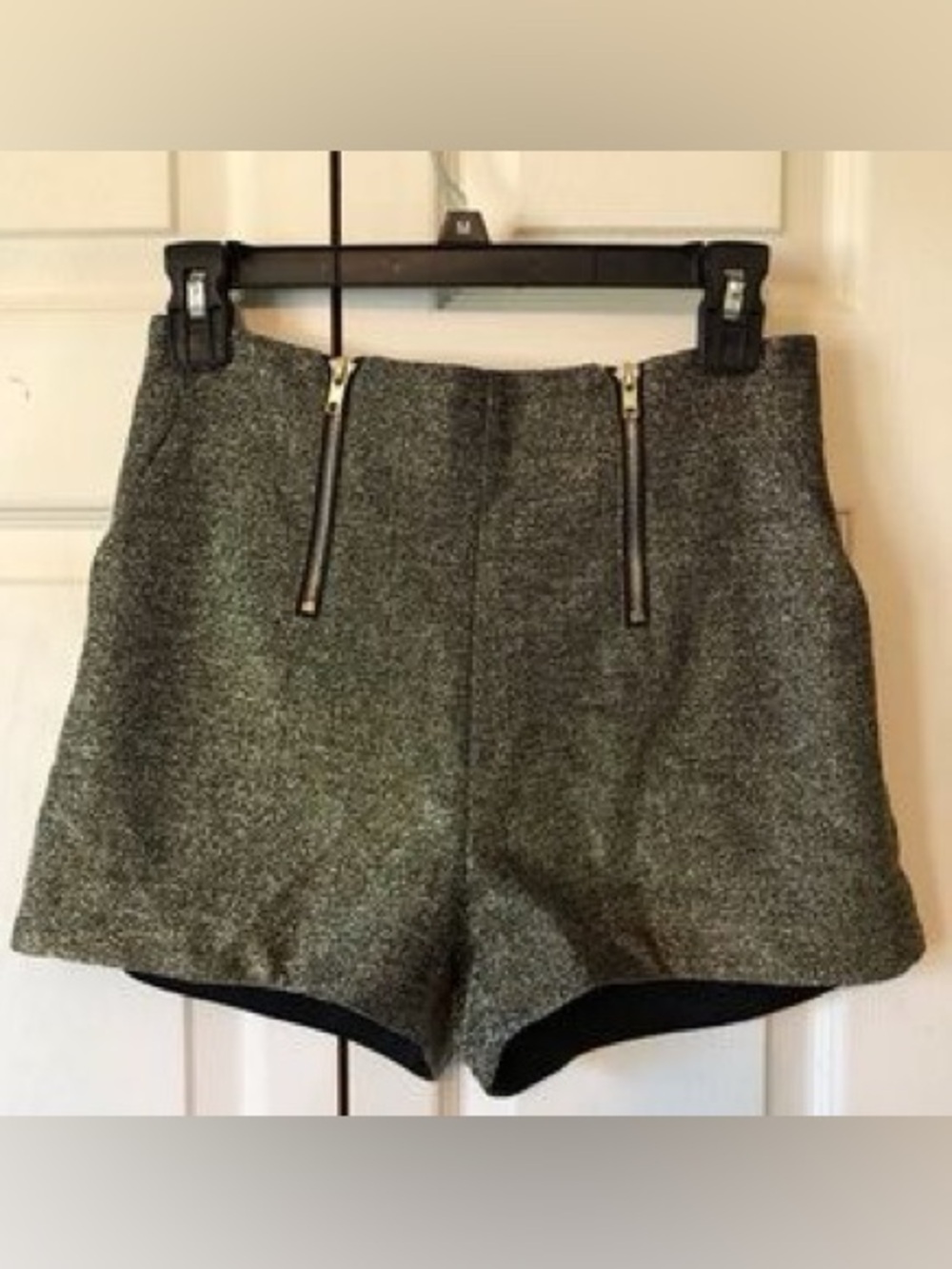Vera and Lucy High-Waist gold glitter Women’s Shorts